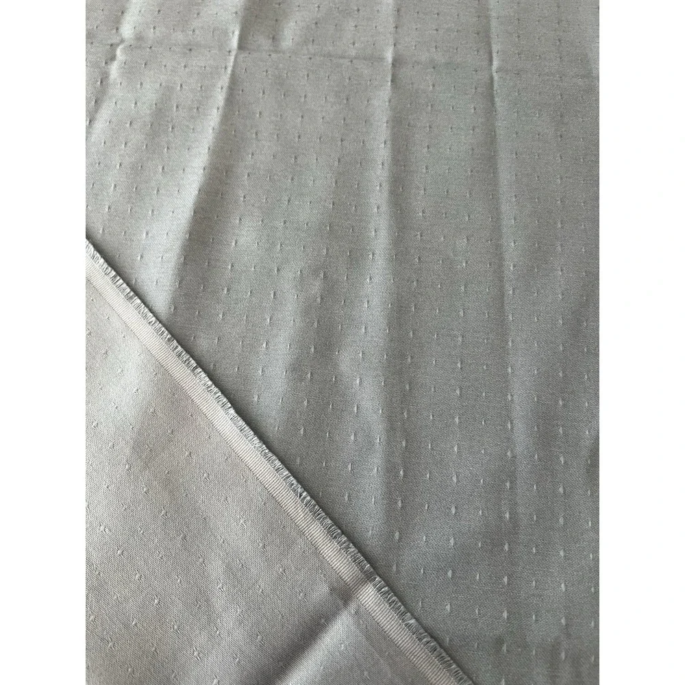 Blue Dobby Dot Cotton Fabric Remnant 54